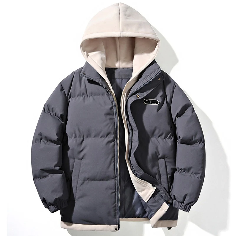 Damen Gepolsterte Oversize-Steppjacke mit Kapuze, Kordelzug & elastischen Bündchen Drune