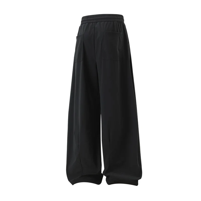 Damen Extraweite Palazzo‑Hose im Oversize‑Baggy‑Schnitt mit Elastbund & Tunnelzug Drune