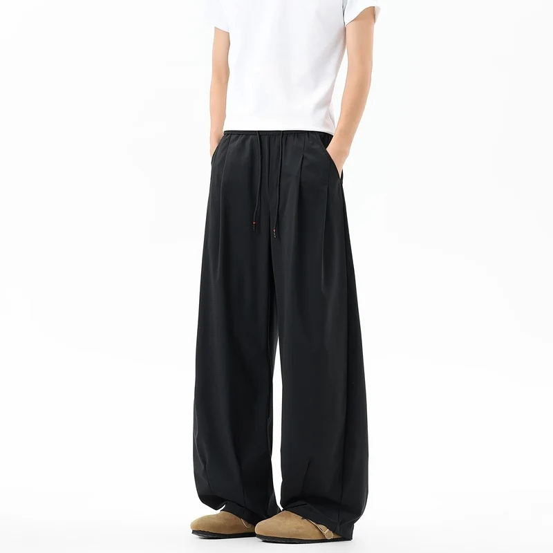 Damen Extraweite Palazzo‑Hose im Oversize‑Baggy‑Schnitt mit Elastbund & Tunnelzug Drune
