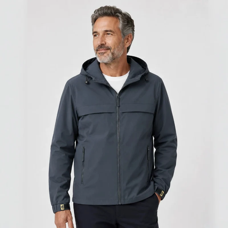 Herren Leichte Übergangsjacke mit verstellbarer Kapuze Drune