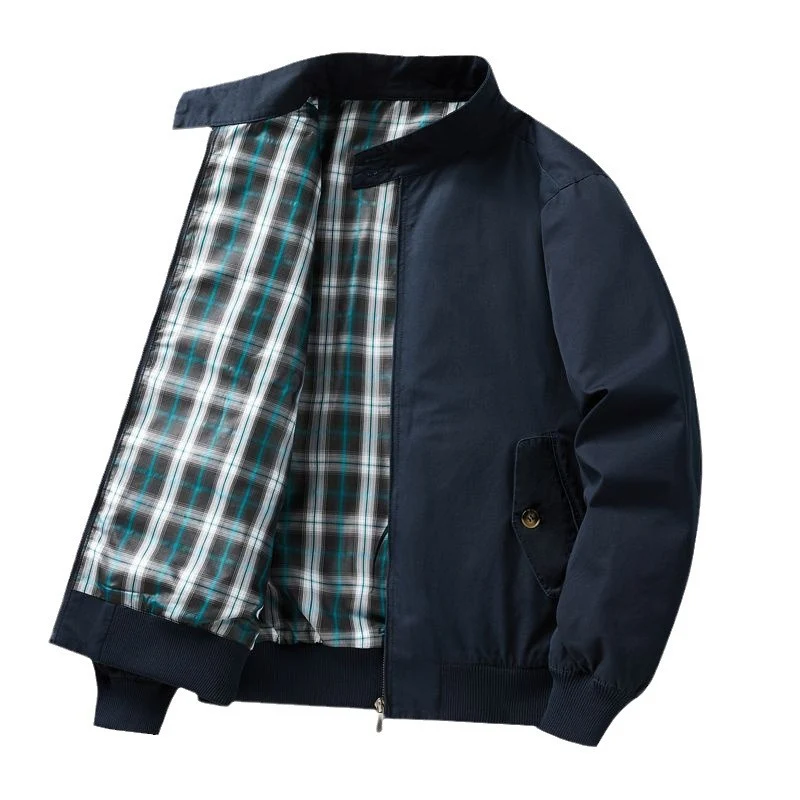 Herren Leichte Übergangsjacke mit Karo-Innenfutter Drune