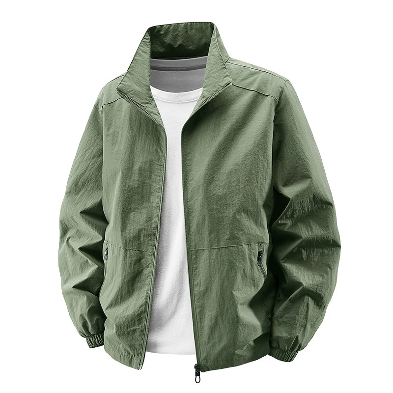 Herren Leichte Übergangsjacke mit hohem Kragen Drune