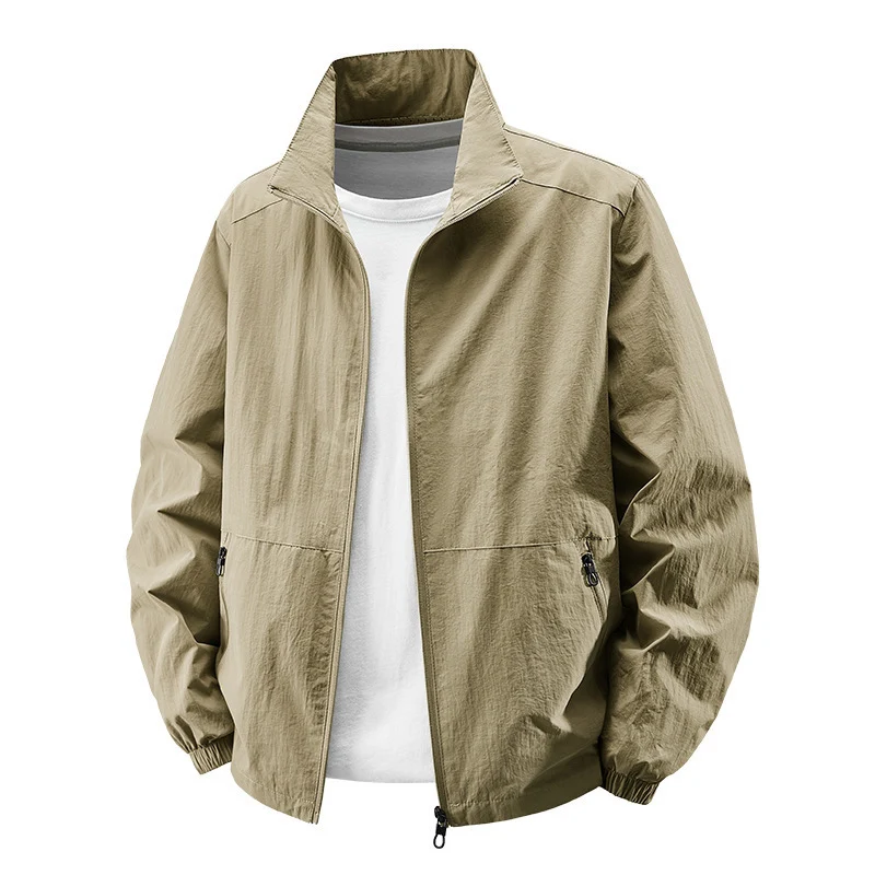 Herren Leichte Übergangsjacke mit hohem Kragen Drune