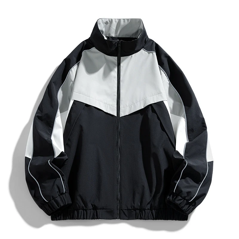Herren Leichte Sportjacke mit hohem Kragen Drune