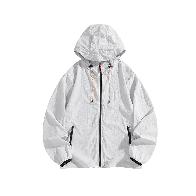Herren Leichte Outdoorjacke mit Kapuze und praktischen Reißverschlusstaschen Drune