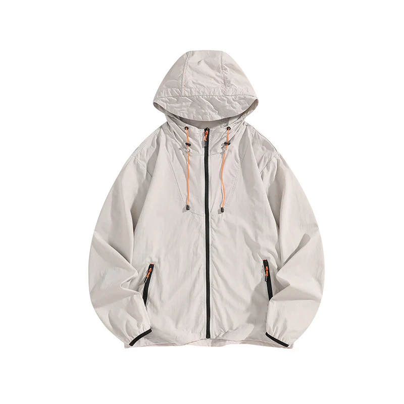 Herren Leichte Outdoorjacke mit Kapuze und praktischen Reißverschlusstaschen Drune