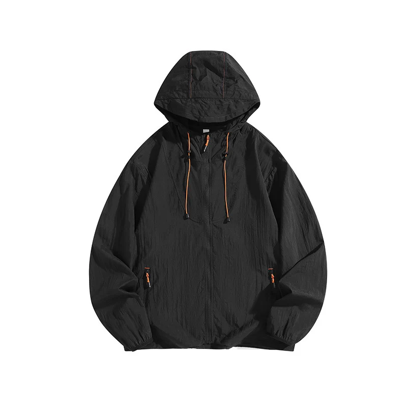 Herren Leichte Outdoorjacke mit Kapuze und praktischen Reißverschlusstaschen Drune