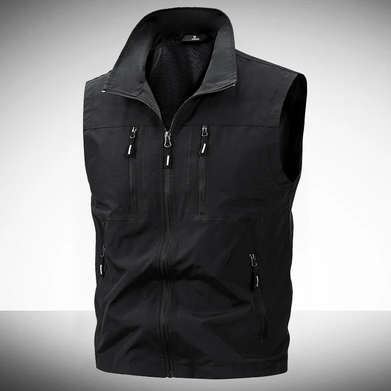 Herren Leichte Outdoor-Weste mit praktischen Taschen Drune