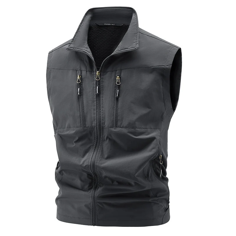 Herren Leichte Outdoor-Weste mit praktischen Taschen Drune