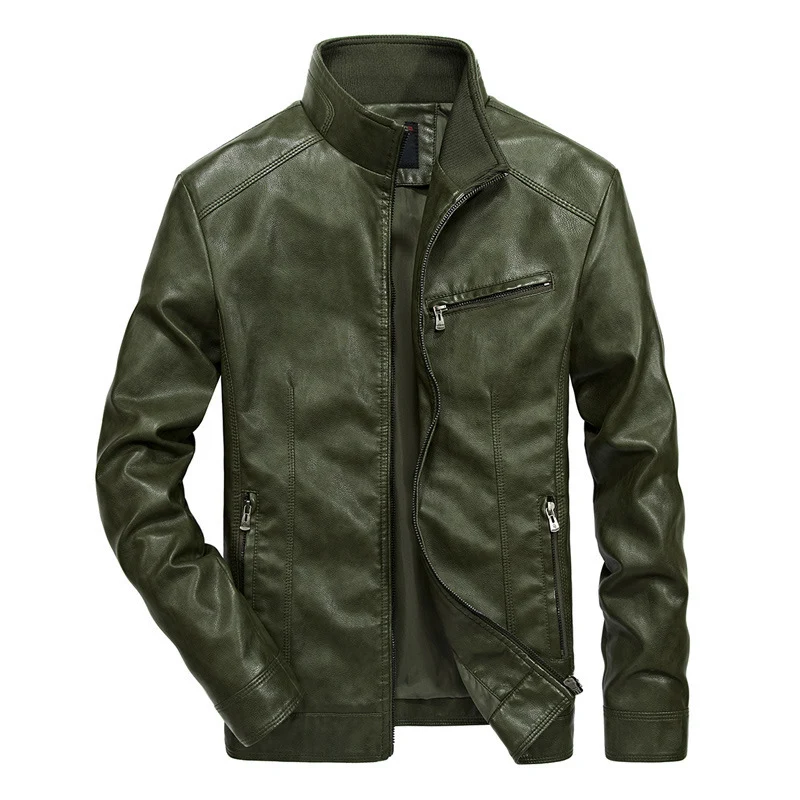 Herren Legere Lederjacke Drune