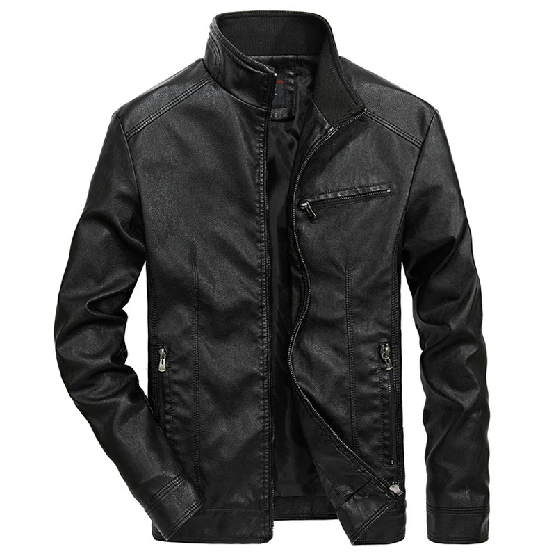 Herren Legere Lederjacke Drune