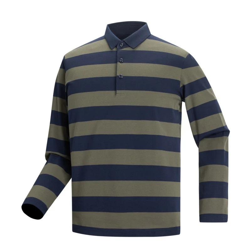 Herren Langarm Polo-Shirt Drune