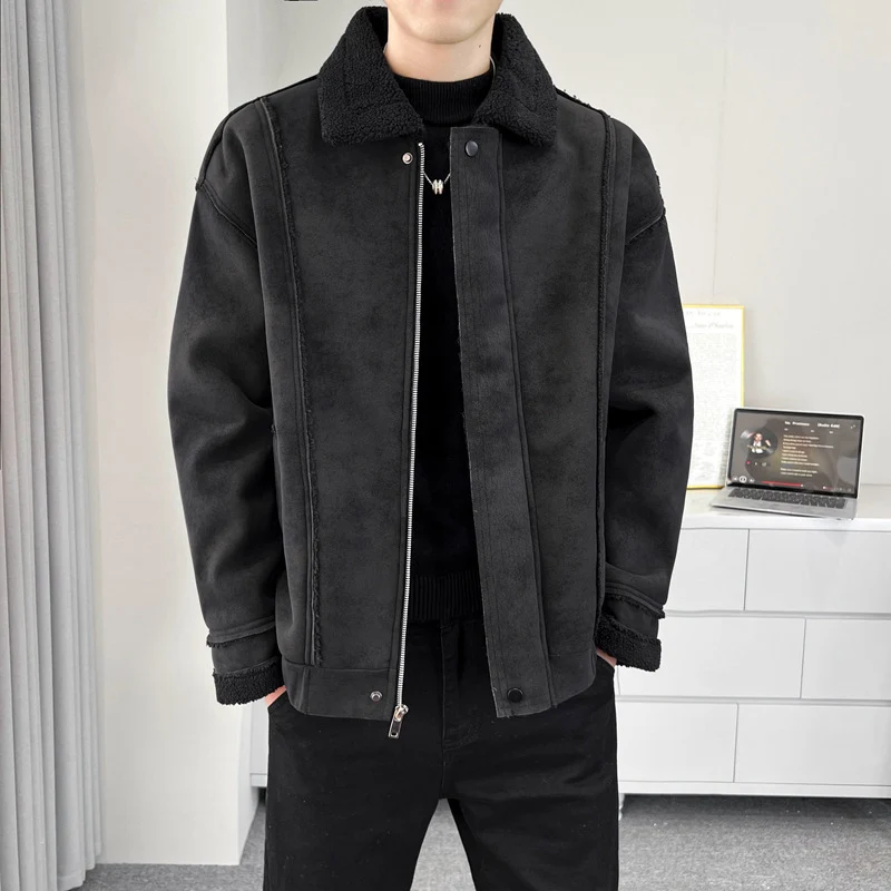 Herren Kuschelige Teddyfelljacke Drune