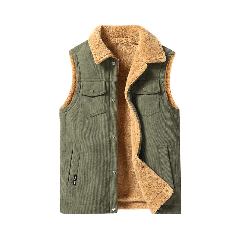 Herren Kuschelige Fleece-Weste Drune