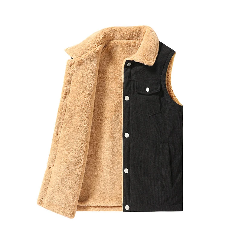 Herren Kuschelige Fleece-Weste Drune