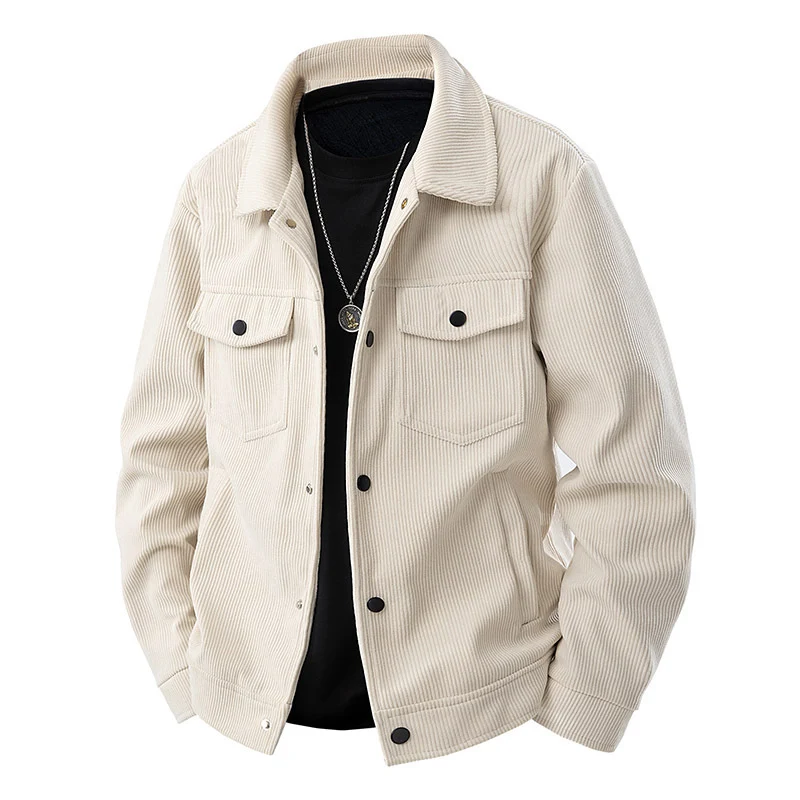 Herren Komfortable Cordjacke Drune