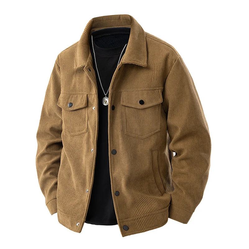 Herren Komfortable Cordjacke Drune
