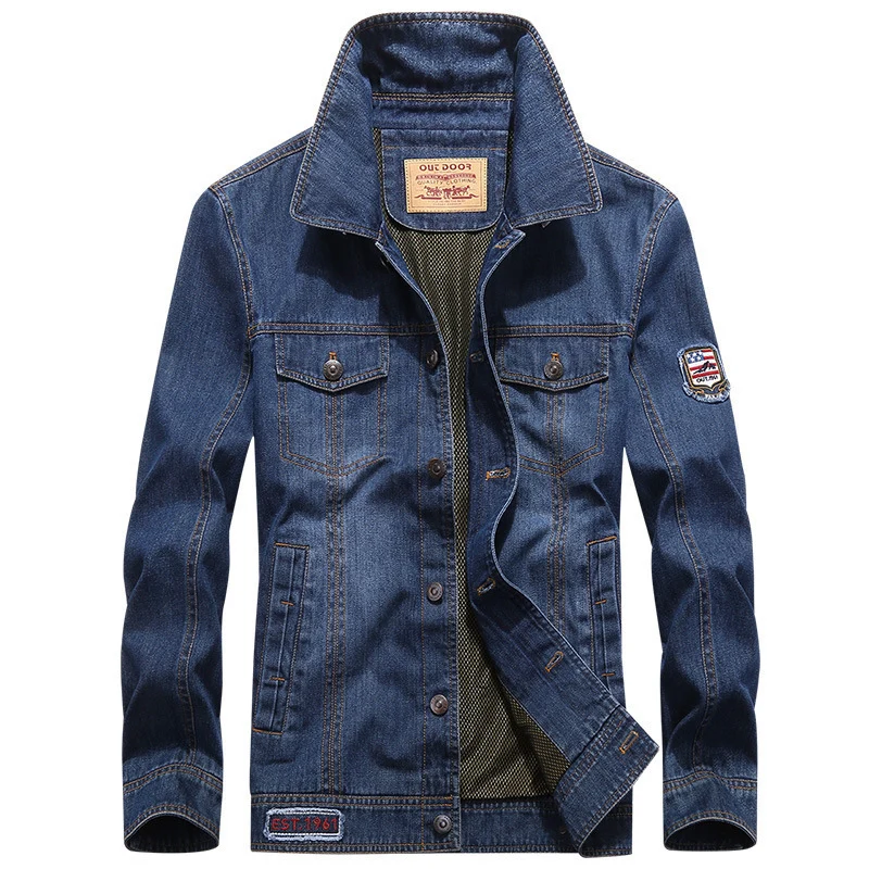 Herren Klassische Jeansjacke Drune
