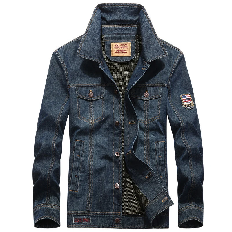 Herren Klassische Jeansjacke Drune