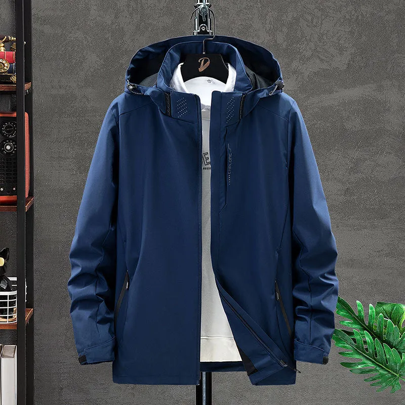 Herren Hochwertige Wasserfeste Outdoor-Jacke Drune