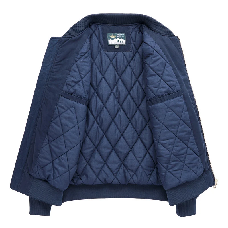 Herren Freizeit Bomberjacke mit Steppfutter Drune