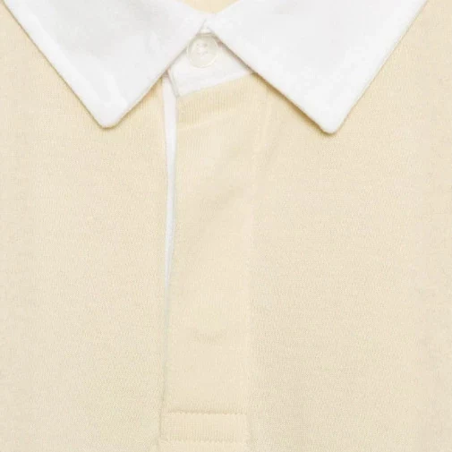 Damen Feinstrick-Poloshirt-Cardigan mit kurzem Arm und durchgehendem Reißverschluss Drune