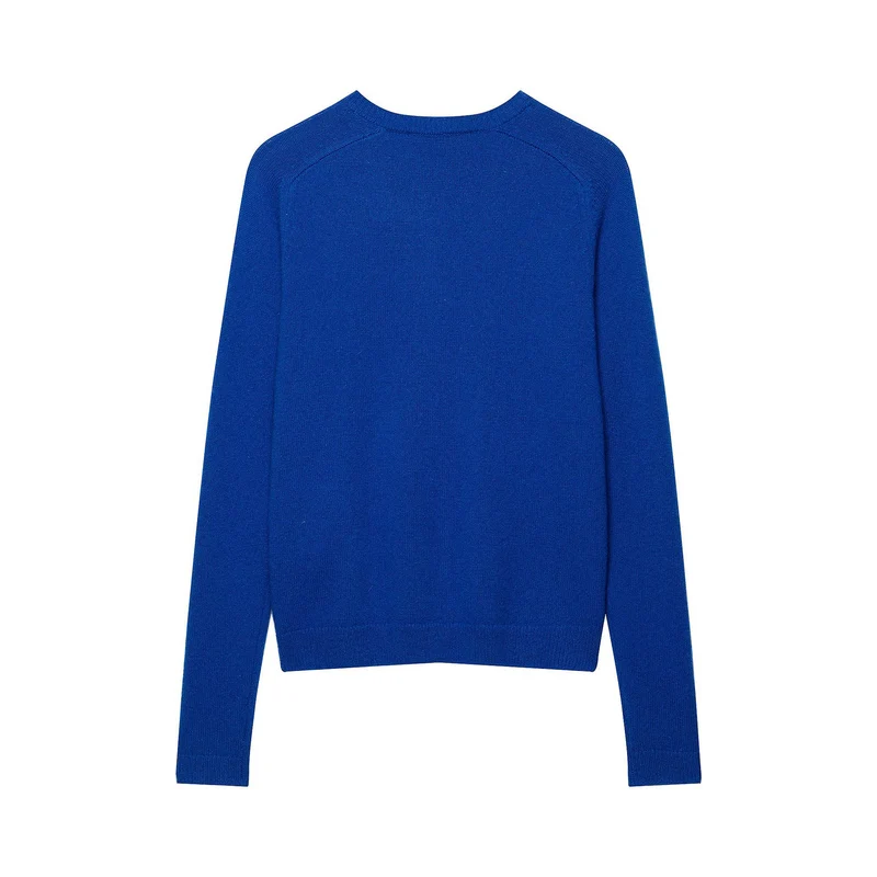 Damen Feinstrick-Cropped-Cardigan mit Rundhalsausschnitt und Perlmuttknöpfen Drune