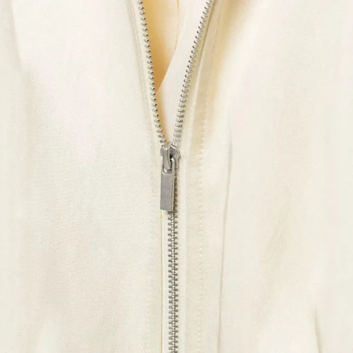 Damen Cropped Satin‑Blouson mit Raglanärmeln, elastischem Saum und Frontreißverschluss Drune