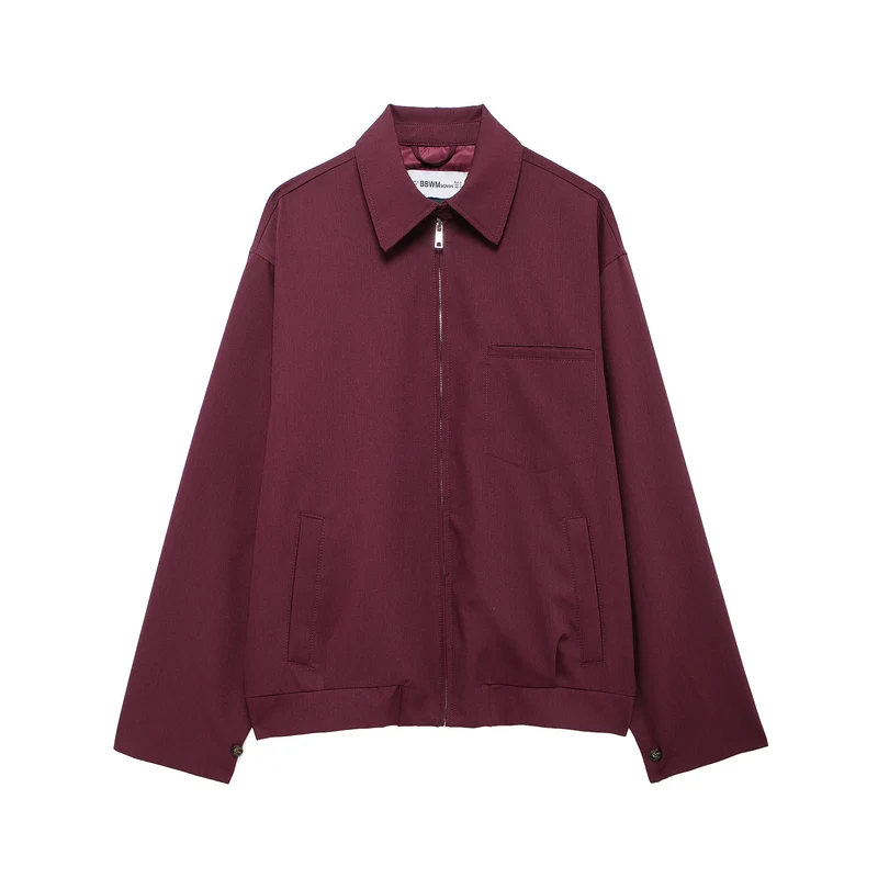 Damen Boxy-Utility-Blouson mit verdecktem Reißverschluss und Brusttasche Drune