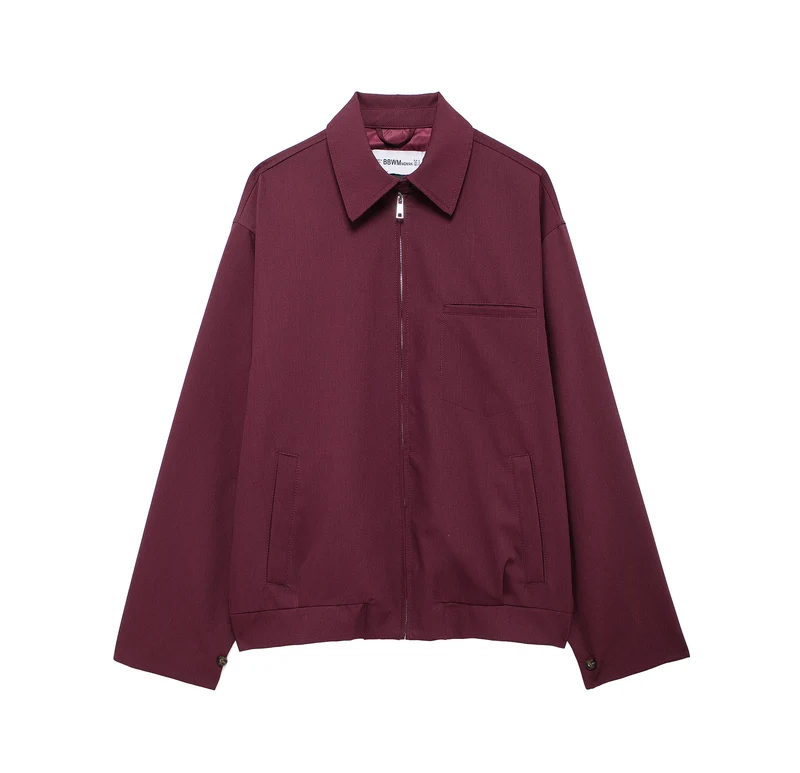 Damen Boxy-Utility-Blouson mit verdecktem Reißverschluss und Brusttasche Drune