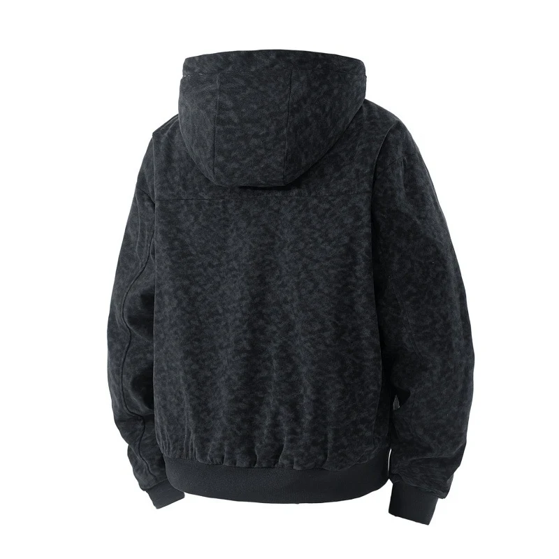 Damen lässige abnehmbare Kapuzenjacke Drune