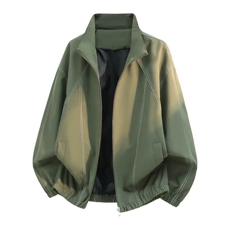 Damen Freizeitjacke mit hohem Kragen und Gummizug Drune