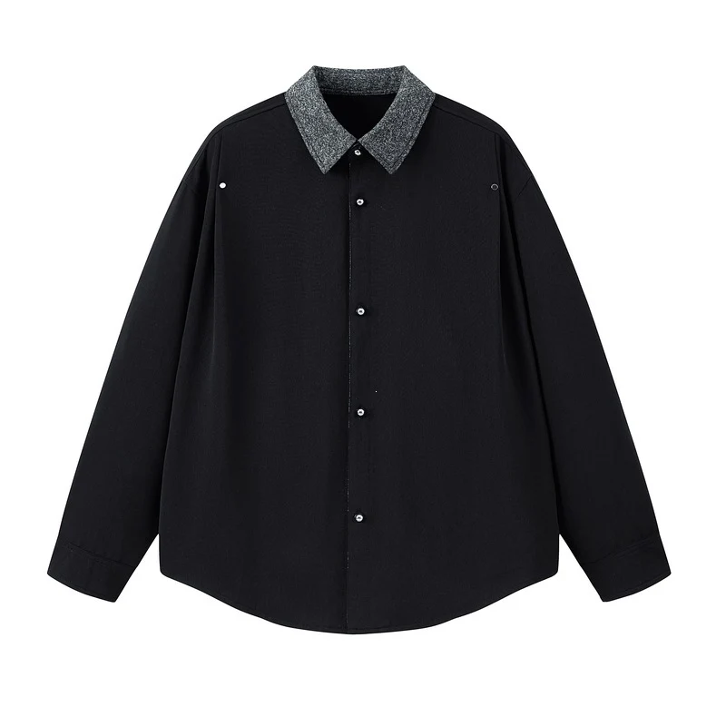 Damen Elegante Bluse mit Stehkragen Drune