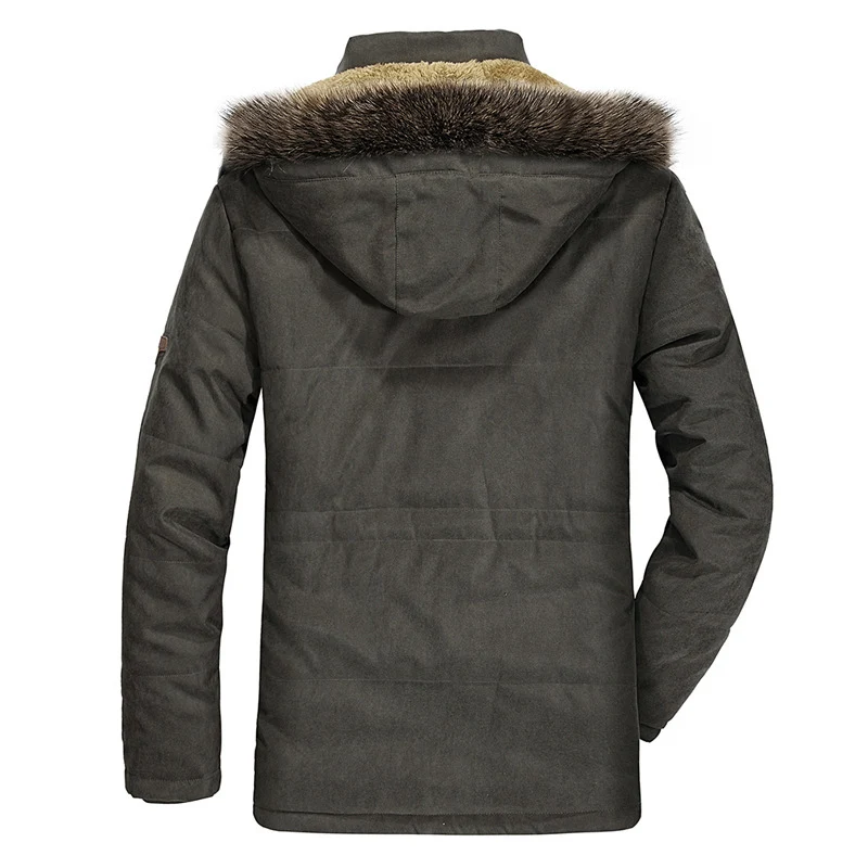 Herren Winterparka mit abnehmbarer Kapuze Drune