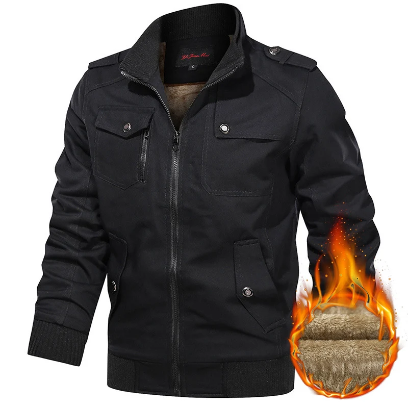 Herren Winterjacke mit Fleece-Futter Drune