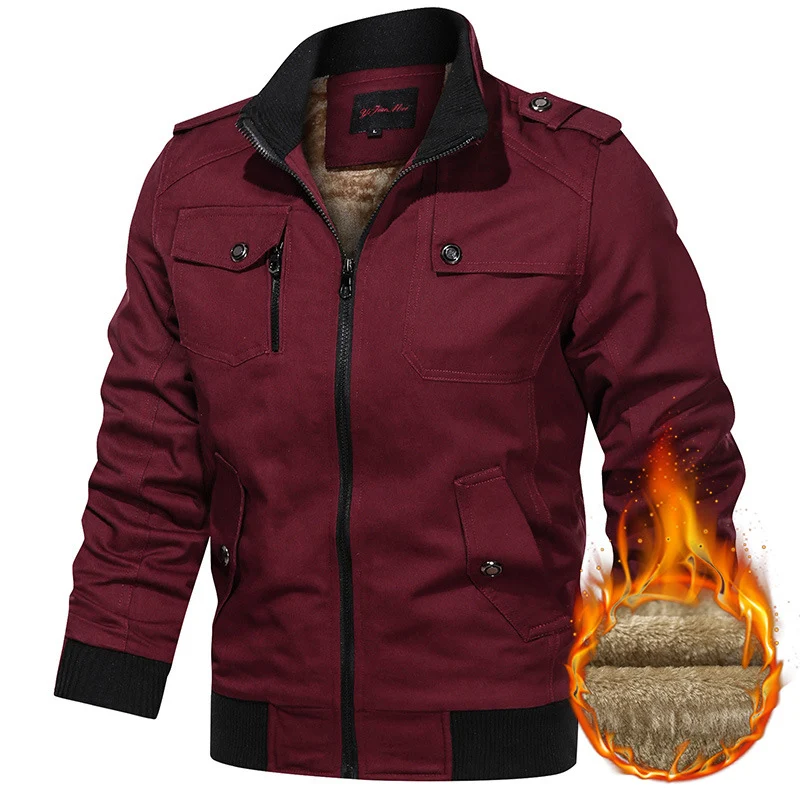 Herren Winterjacke mit Fleece-Futter Drune