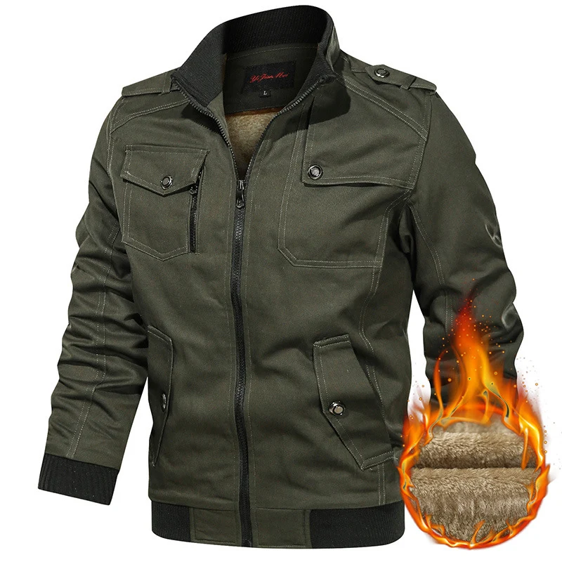 Herren Winterjacke mit Fleece-Futter Drune