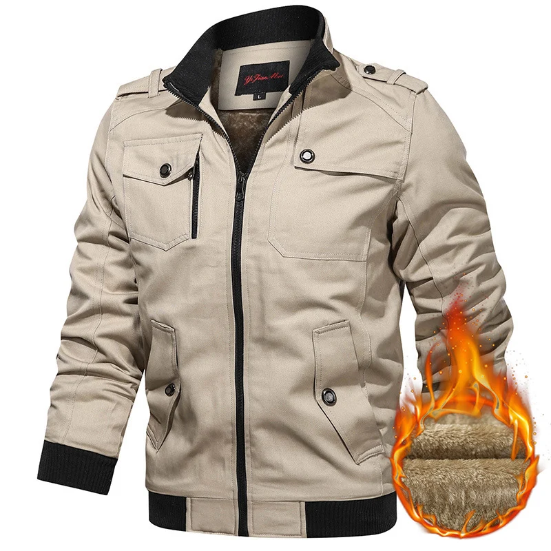 Herren Winterjacke mit Fleece-Futter Drune