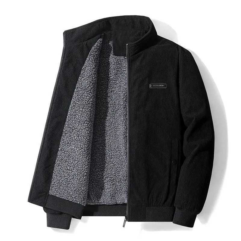 Herren Weiche Cordjacke mit Fleece-Futter Drune