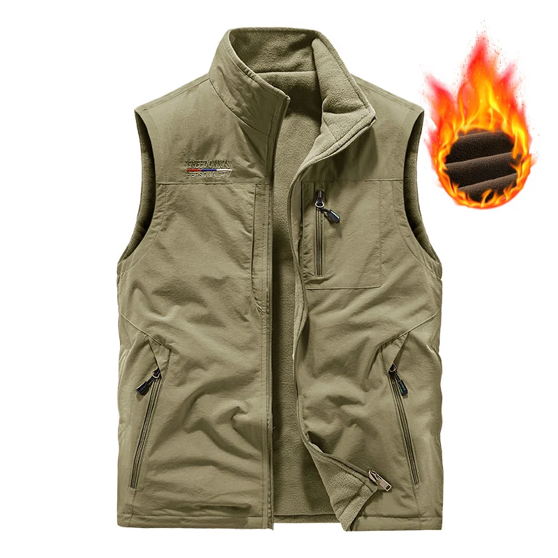 Herren Warme Fleece-Weste Drune