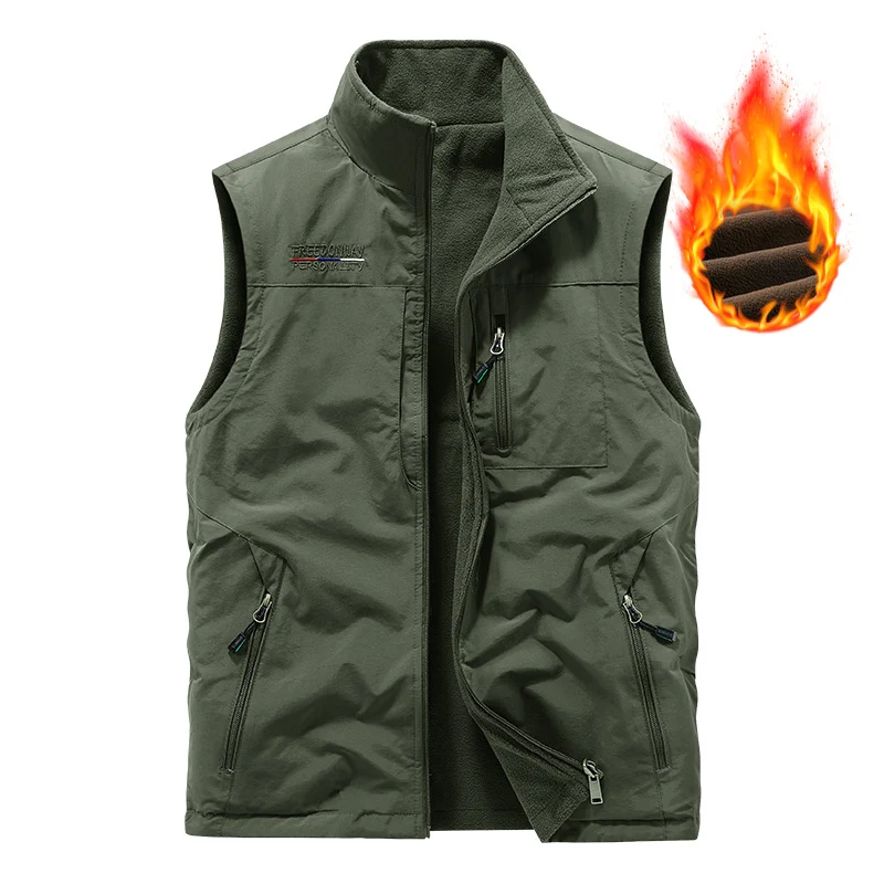 Herren Warme Fleece-Weste Drune