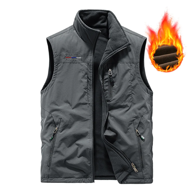 Herren Warme Fleece-Weste Drune