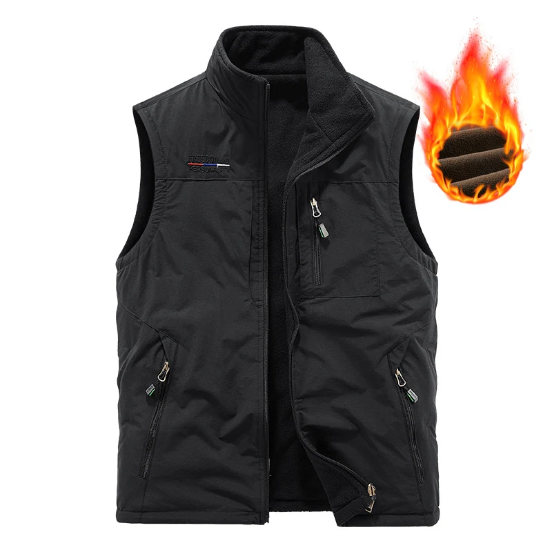 Herren Warme Fleece-Weste Drune