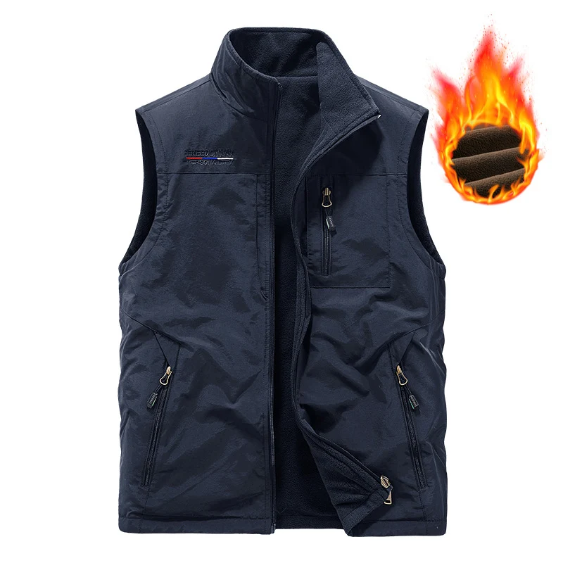 Herren Warme Fleece-Weste Drune