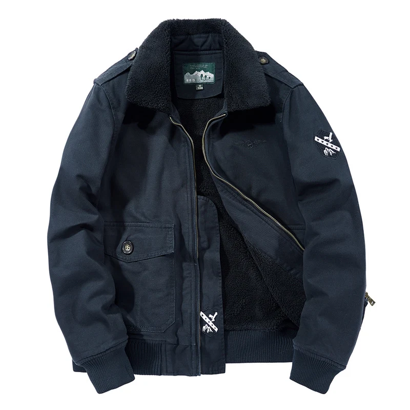 Herren Warme Feldjacke mit Fleece-Futter Drune