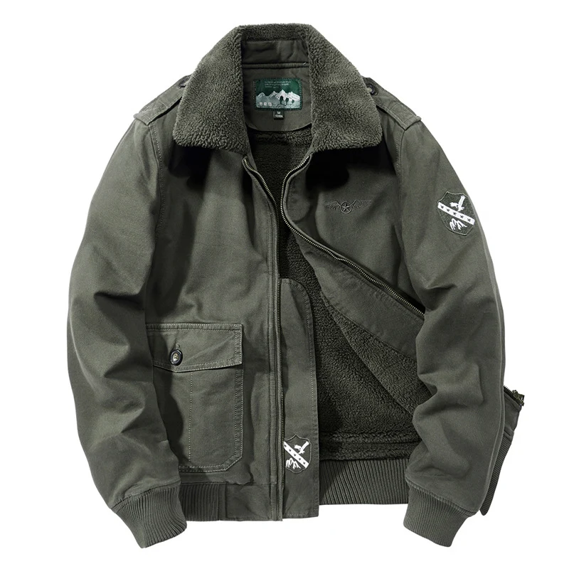 Herren Warme Feldjacke mit Fleece-Futter Drune