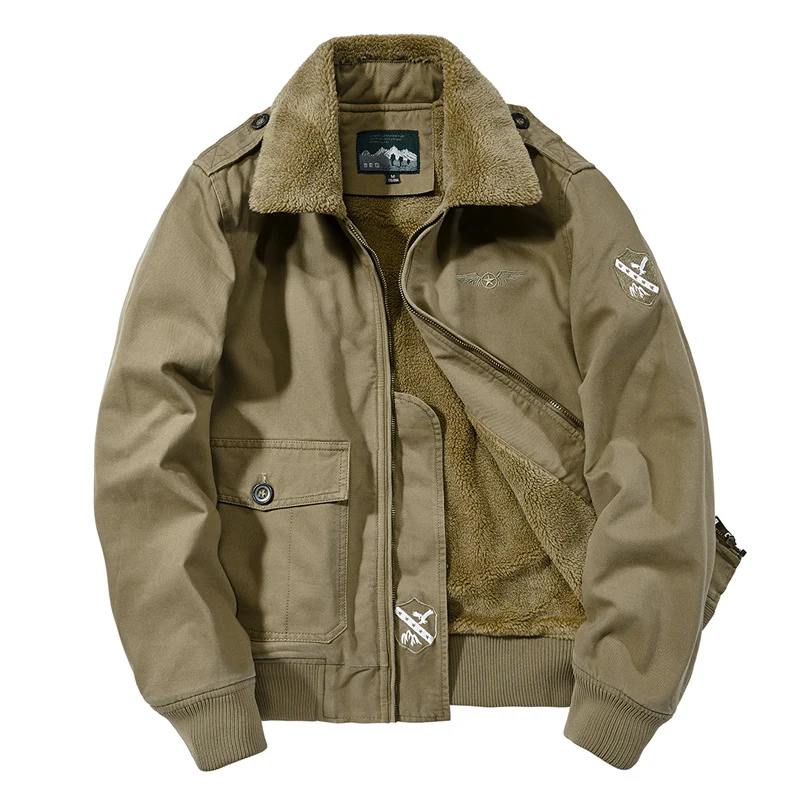 Herren Warme Feldjacke mit Fleece-Futter Drune
