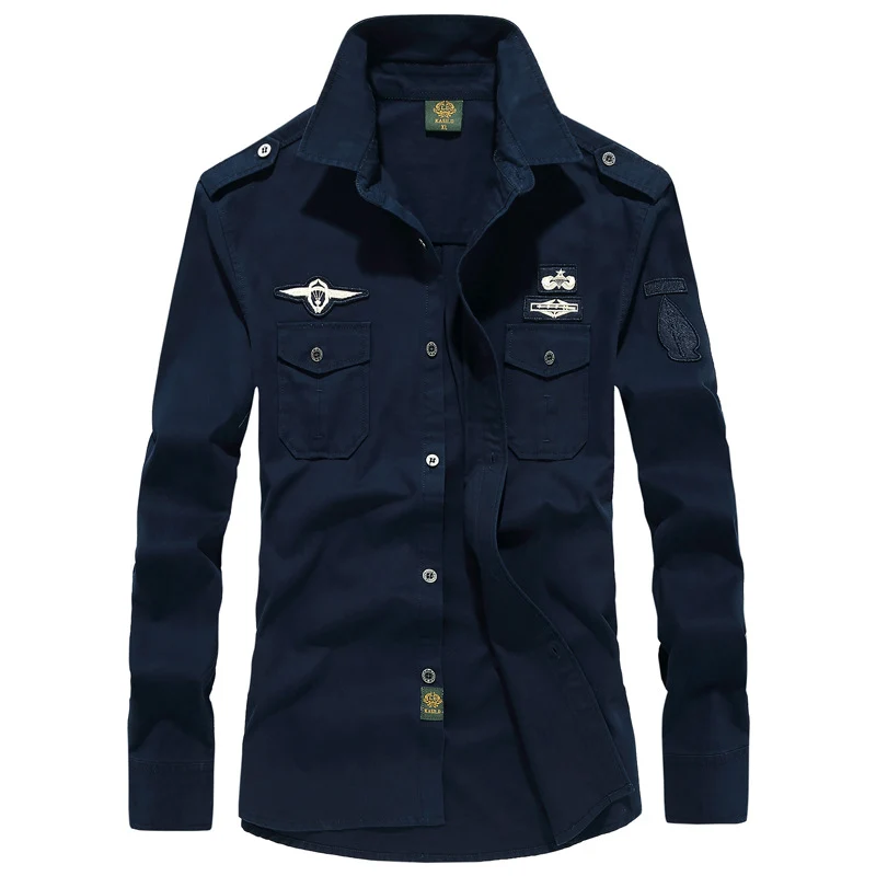 Herren Stylisches Langarmhemd Drune
