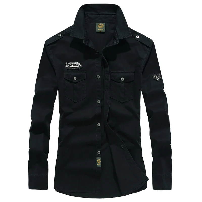 Herren Stylisches Langarmhemd Drune
