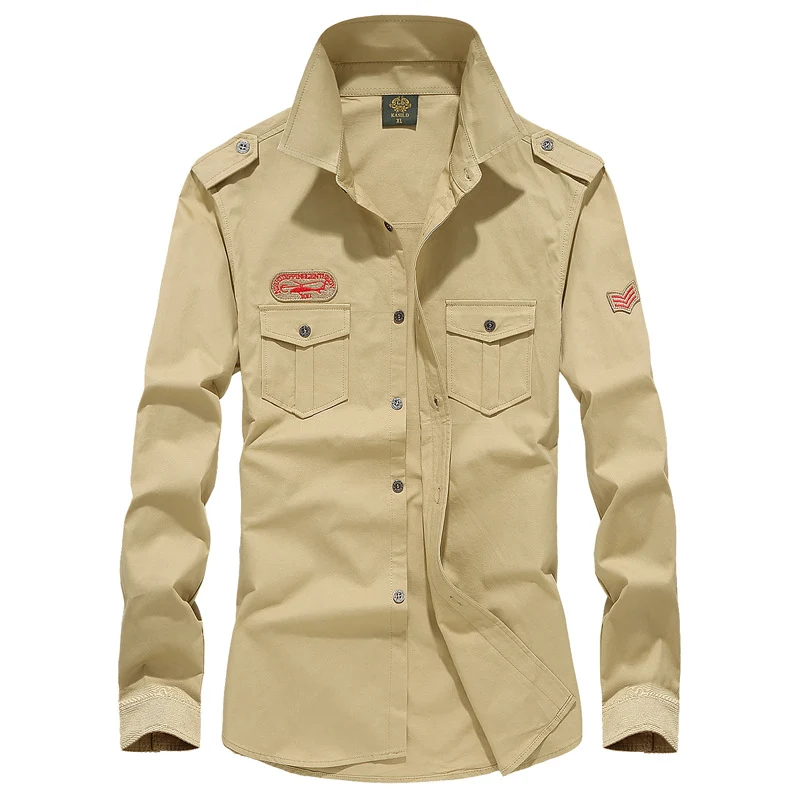 Herren Stylisches Langarmhemd Drune
